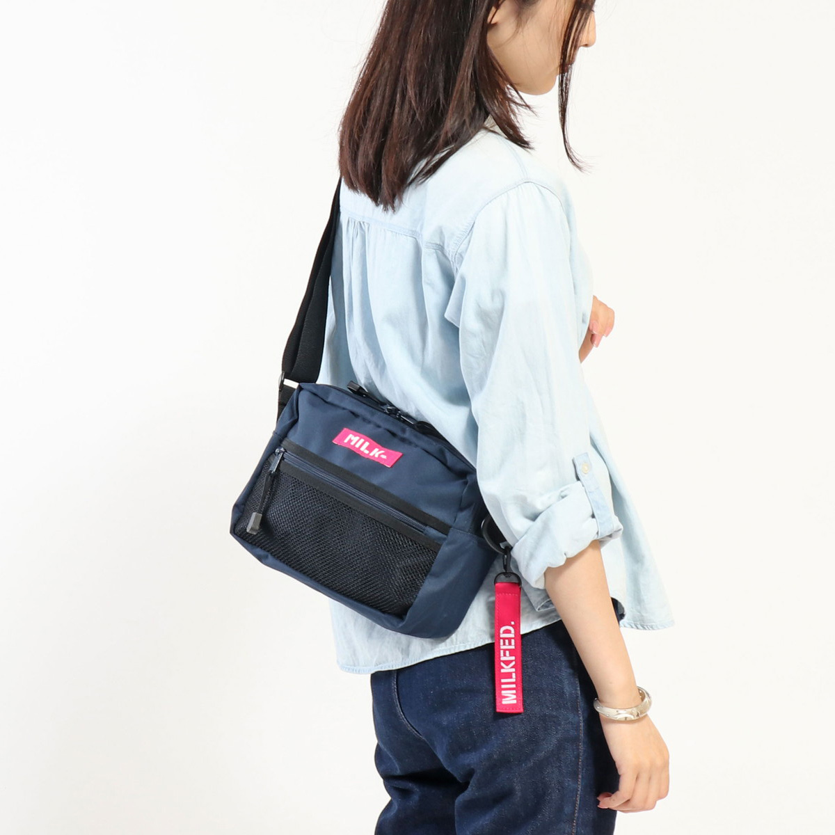 ミルクフェド ショルダーバッグ MILKFED. バッグ SHOULDER WIDE BAG