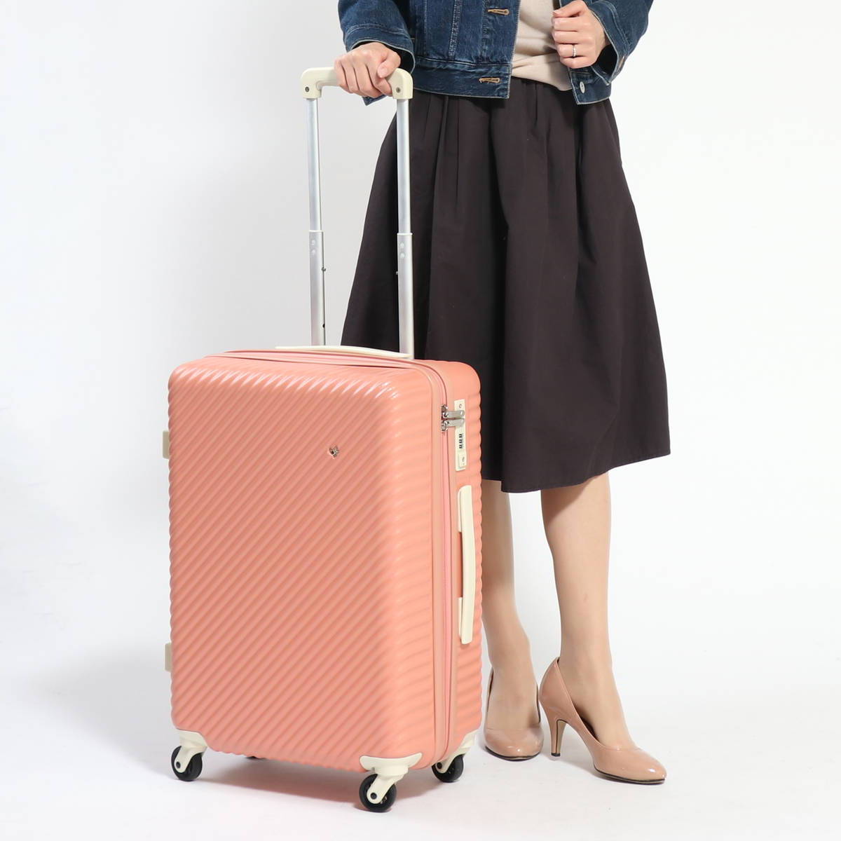 正規店２０％引＊5年製造保証■ハント[マイン]スーツケース47L　アネモネレッド