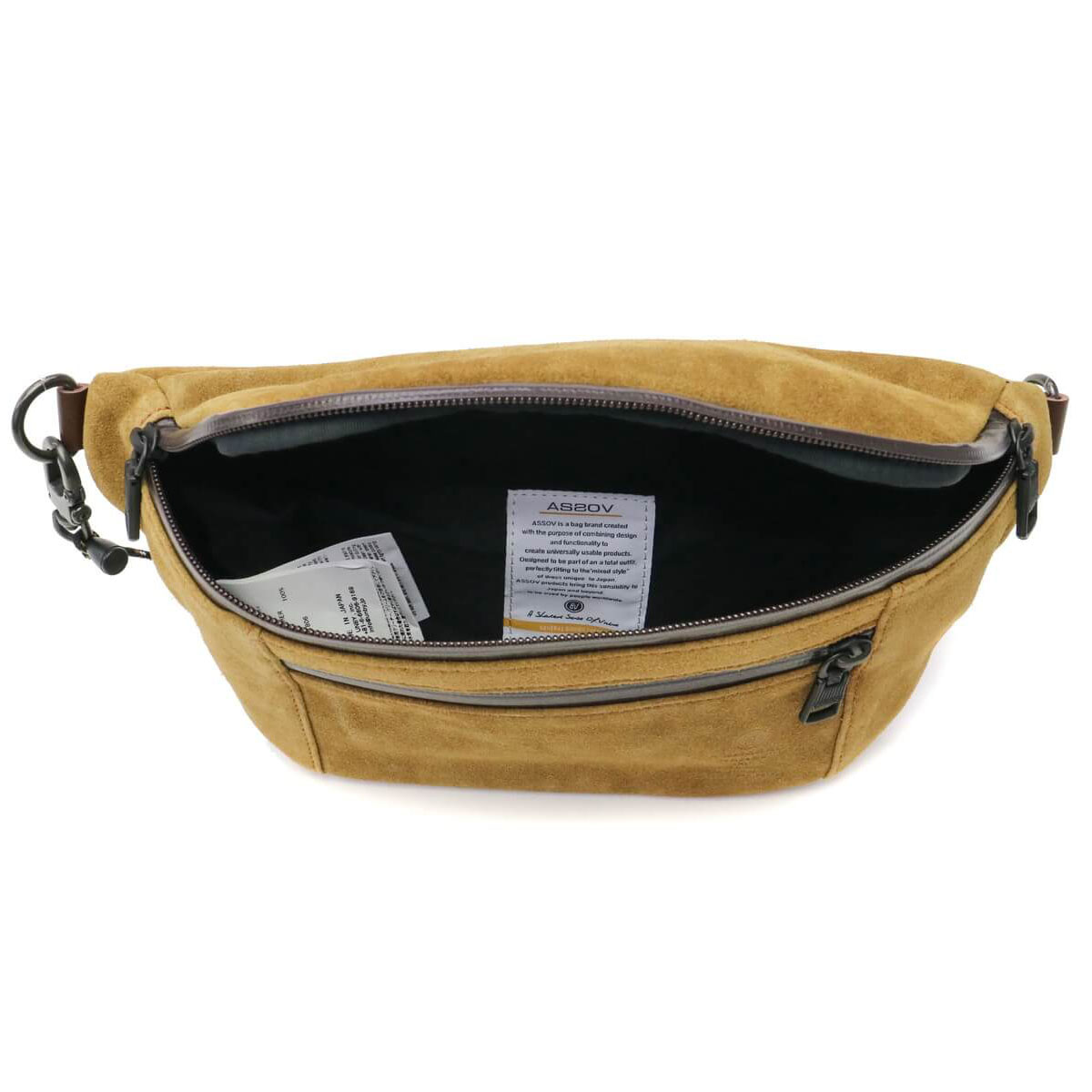 AS2OV アッソブ WATER PROOF SUEDE Fanny Pack 091752｜【正規販売店