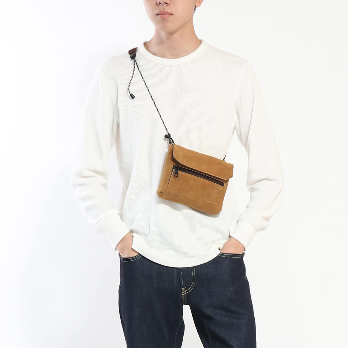 AS2OV アッソブ WATER PROOF SUEDE Sacoche Wallet 091753｜【正規販売