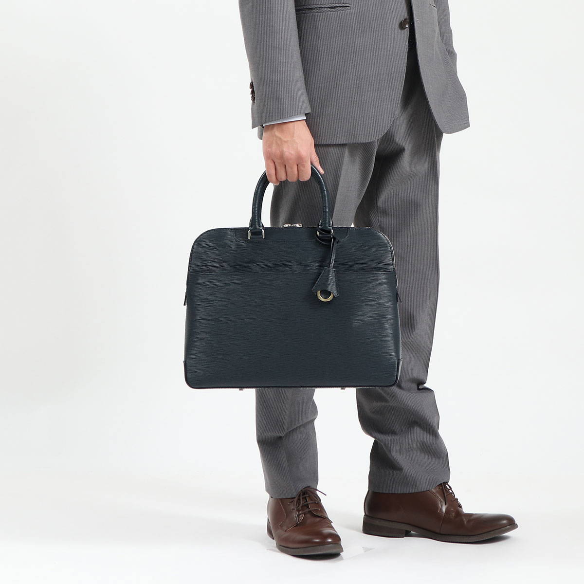 アニアリ／aniary バッグ ブリーフケース ビジネスバッグ 鞄 ビジネス メンズ 男性 男性用レザー 革 本革 グレー 灰色  16-01000 迷彩・カモフラージュ柄