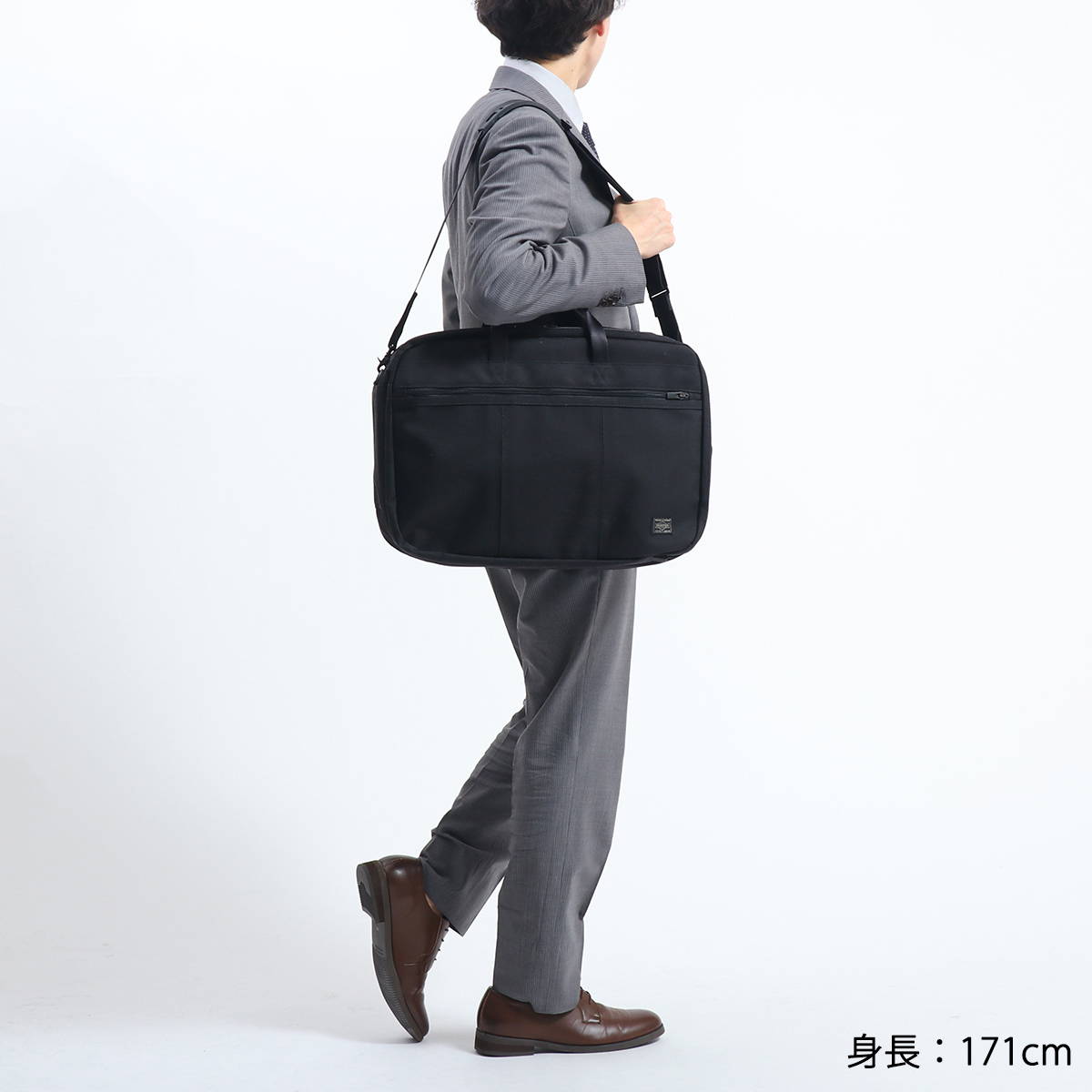 8,160円PORTER 3 way overnighter briefcase black