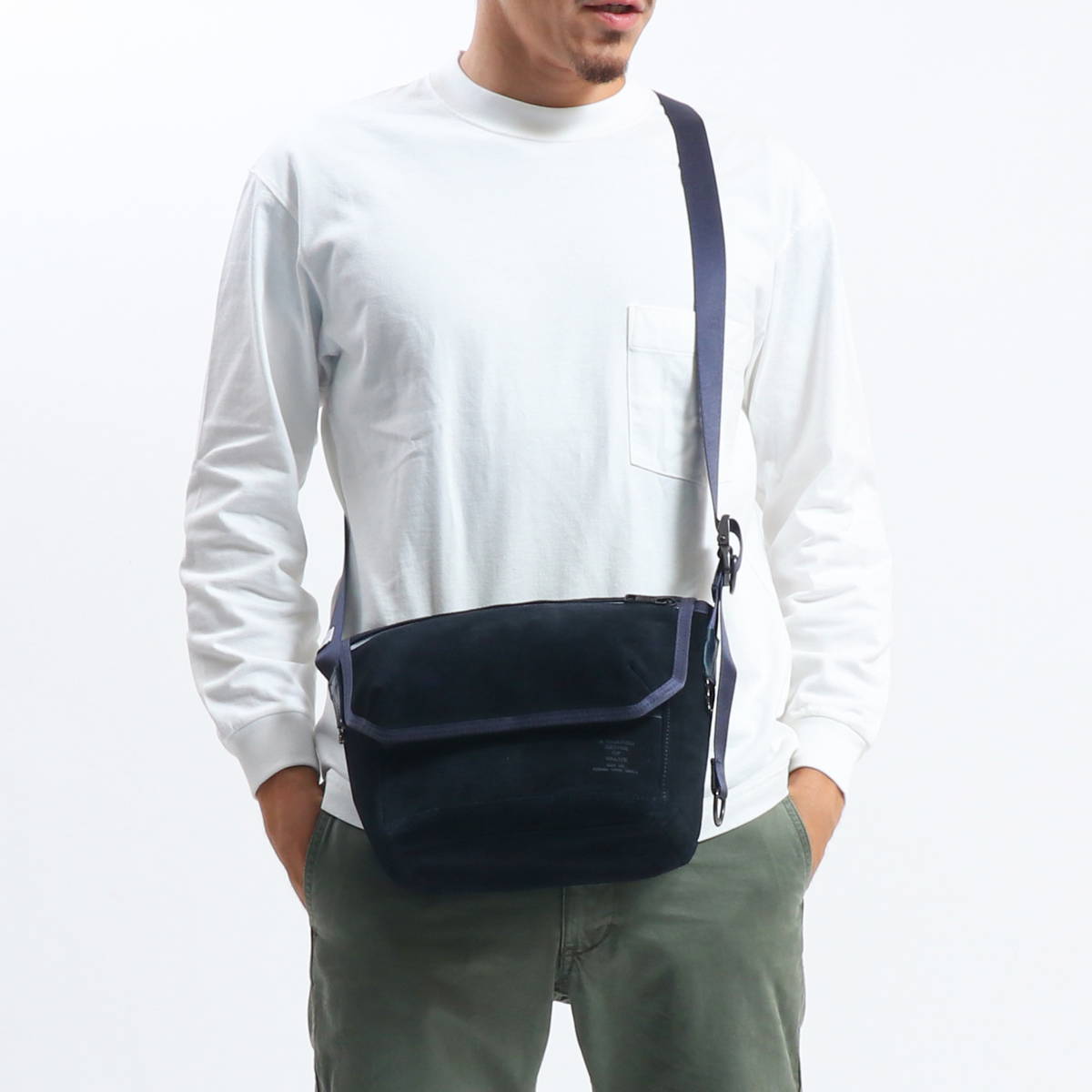 AS2OV アッソブ WATER PROOF SUEDE MESSENGER BAG 091755｜【正規販売