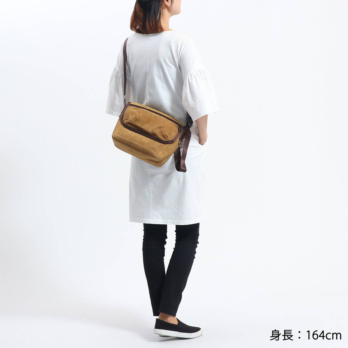 AS2OV アッソブ WATER PROOF SUEDE MESSENGER BAG 091755｜【正規販売