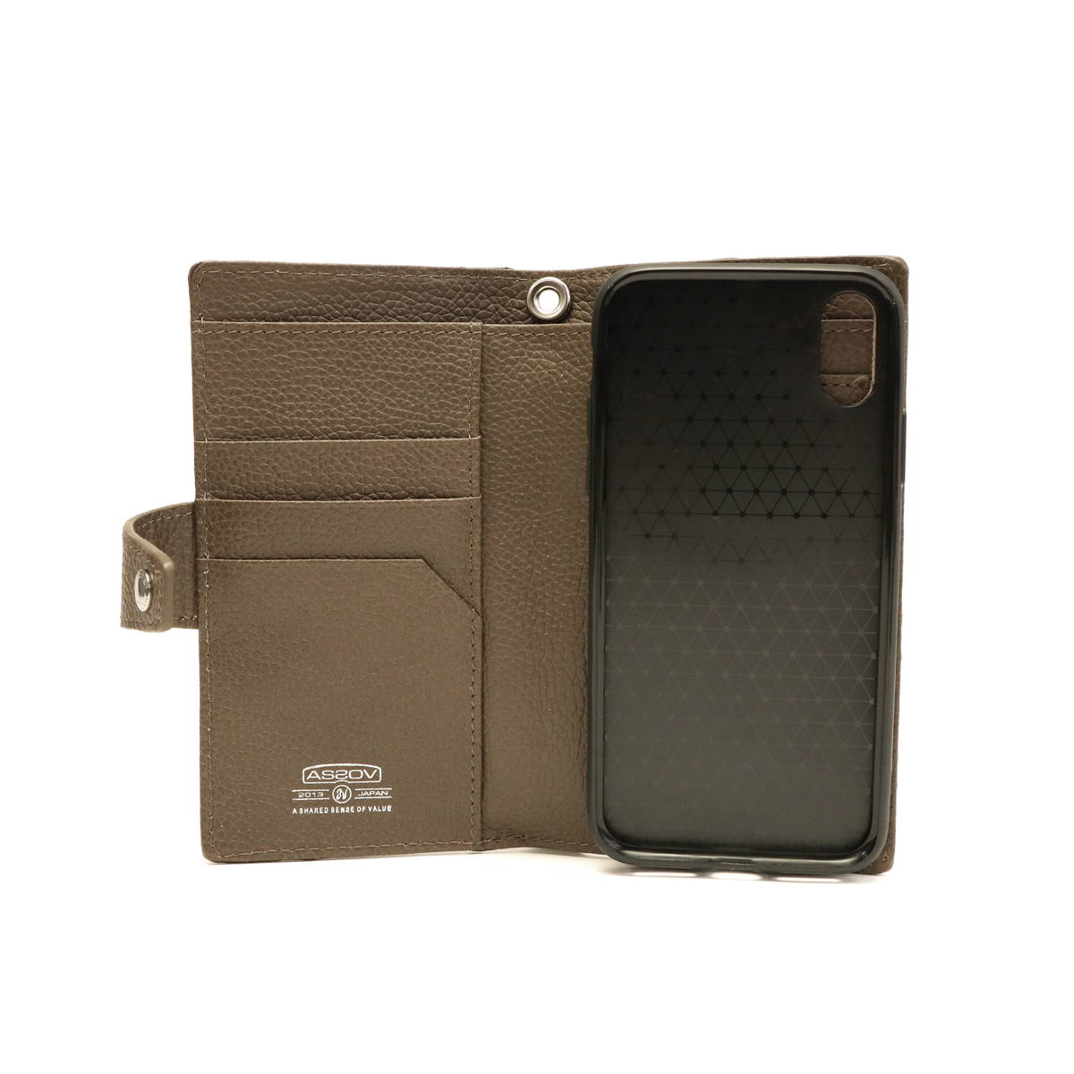 AS2OV アッソブ SHRINK LEATHER MOBILE WALLET MOBILE MULTI CASE S 081705