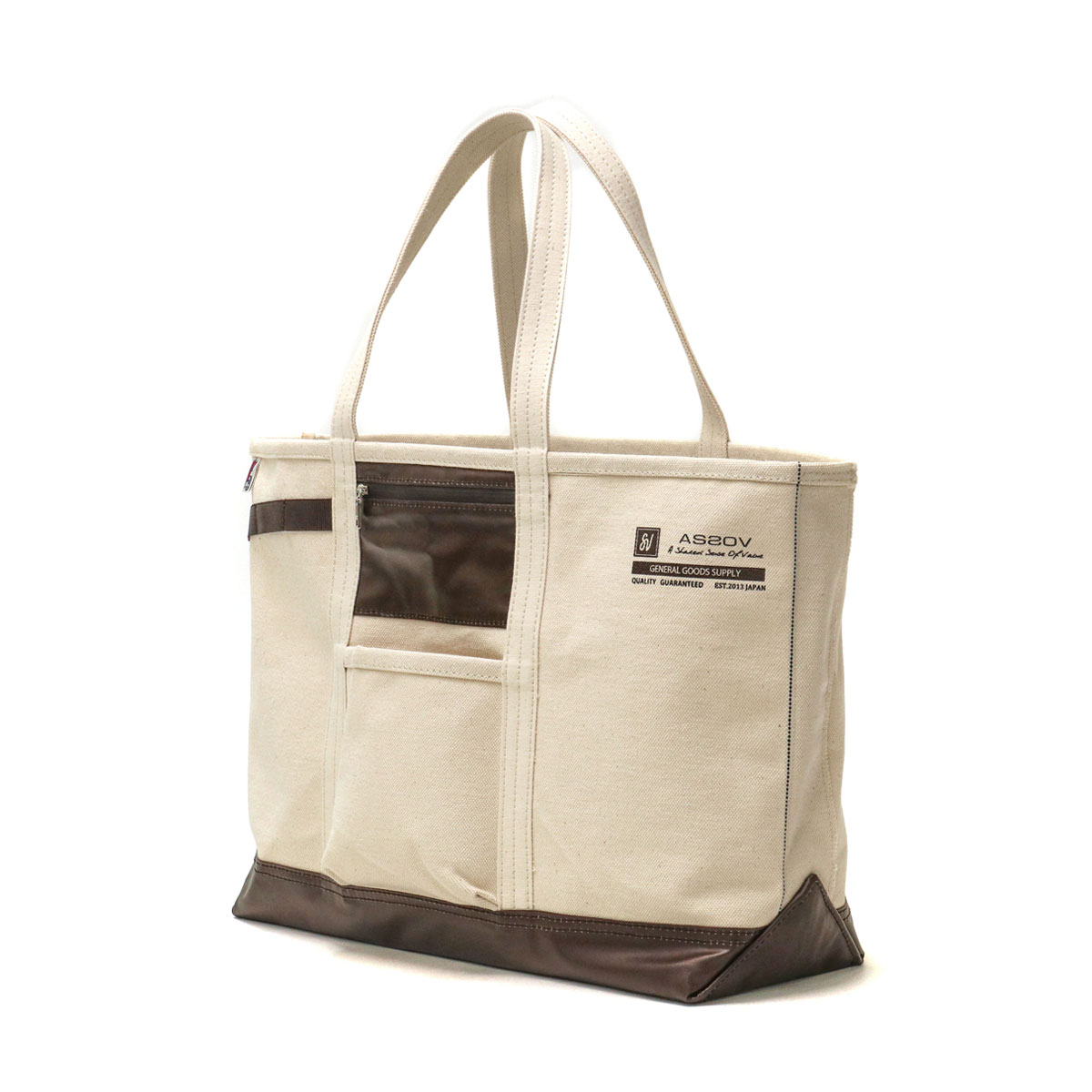 AS2OV アッソブ ALBERTON CANVAS TOTE 181902