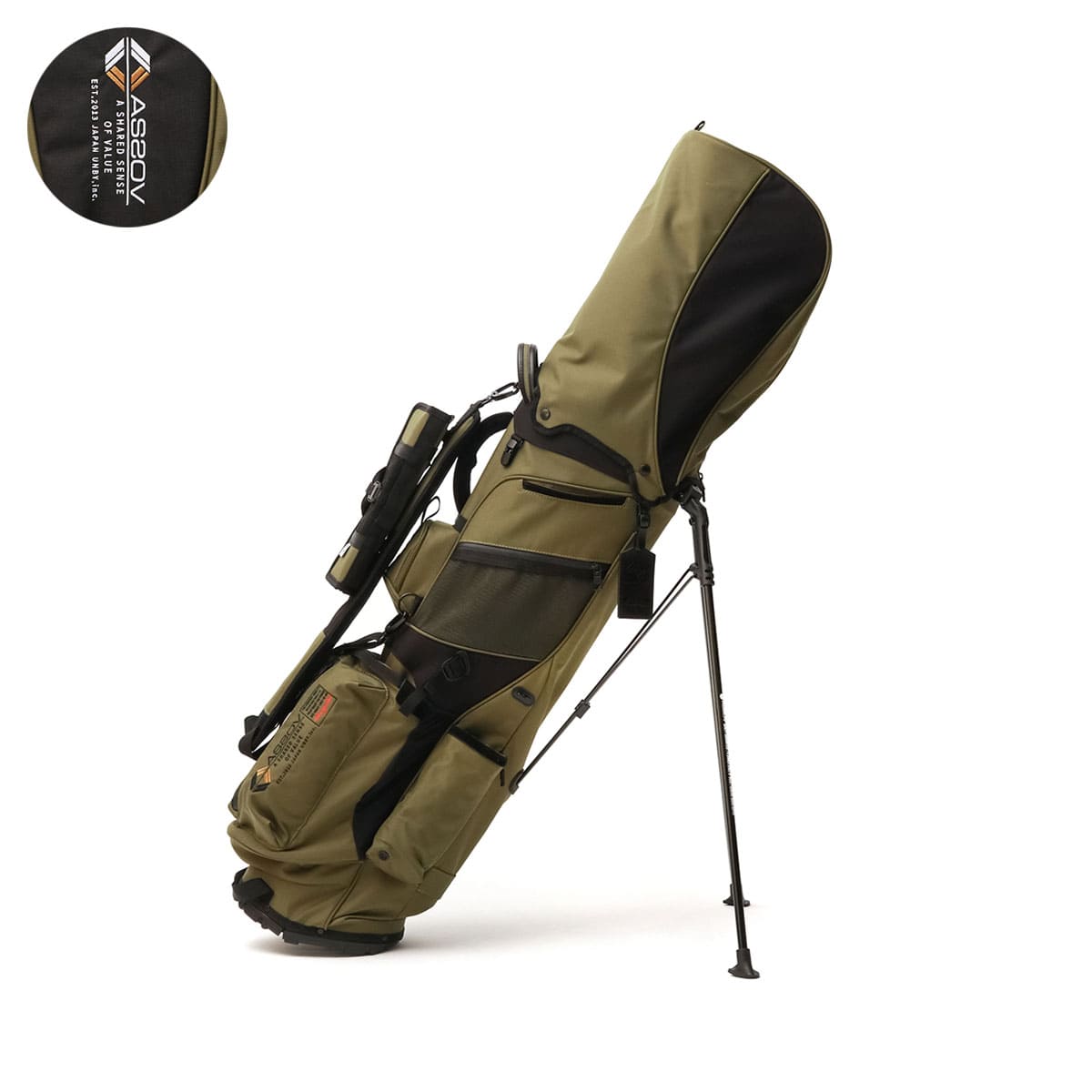 AS2OV GOLF アッソブ ゴルフ CORDURA FINE TEX CADDY BAG GOLF SERIES