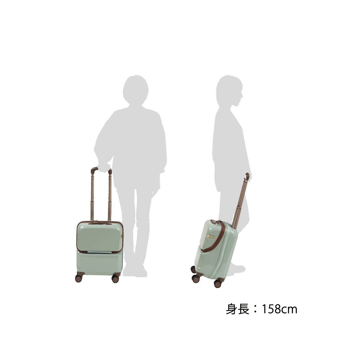 ace.TOKYO エーストーキョー CLEADIE 機内持ち込み対応スーツケース 