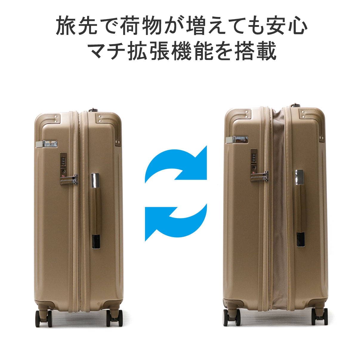 5年保証】ace.TOKYO エーストーキョー ペンテックス スーツケース 58L
