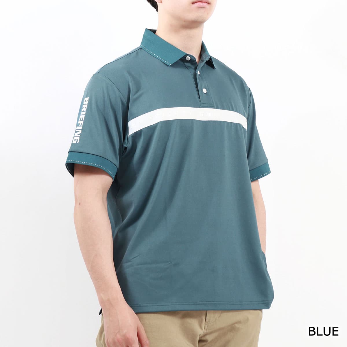 【日本正規品】 BRIEFING GOLF ブリーフィング ゴルフ MENS SLEEVE LOGO POLO RELAXED FIT ウェア  BRG241M49