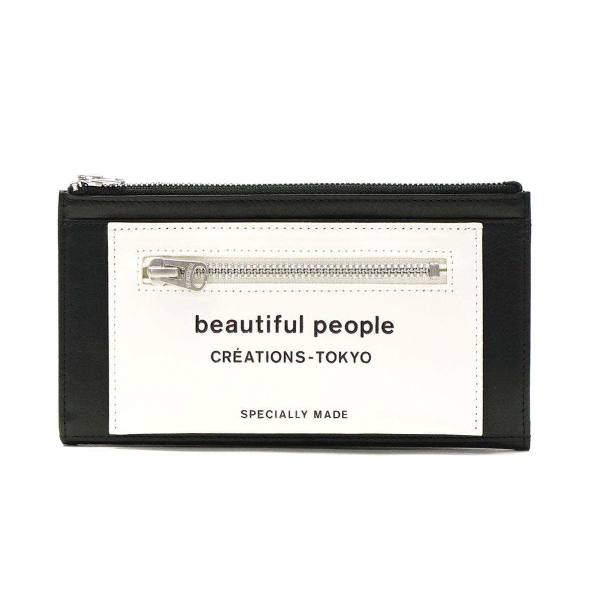 beautiful people ビューティフルピープル ライニング ロゴポケットロングウォレット 長財布 1145511949