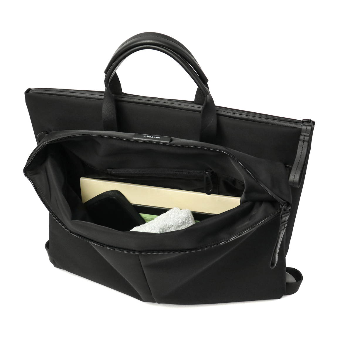 【日本正規品】Cote&Ciel コートエシエル Orga Sleek Nylon Black