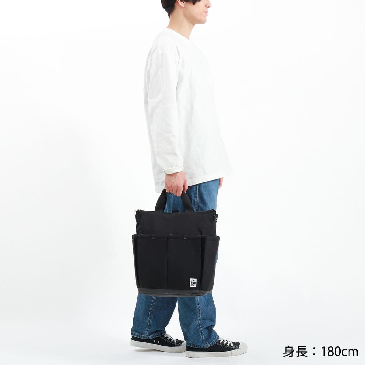 日本正規品】CHUMS チャムス 3way Big Pocket Bag Sweat Nylon 3WAY