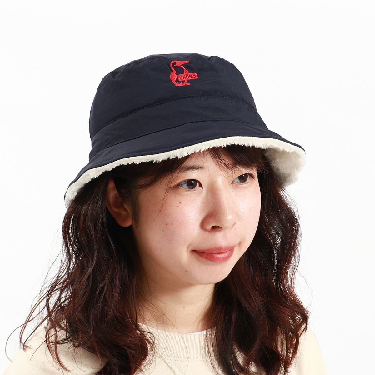 日本正規品】CHUMS チャムス Elmo Fleece Reversible Bucket Hat