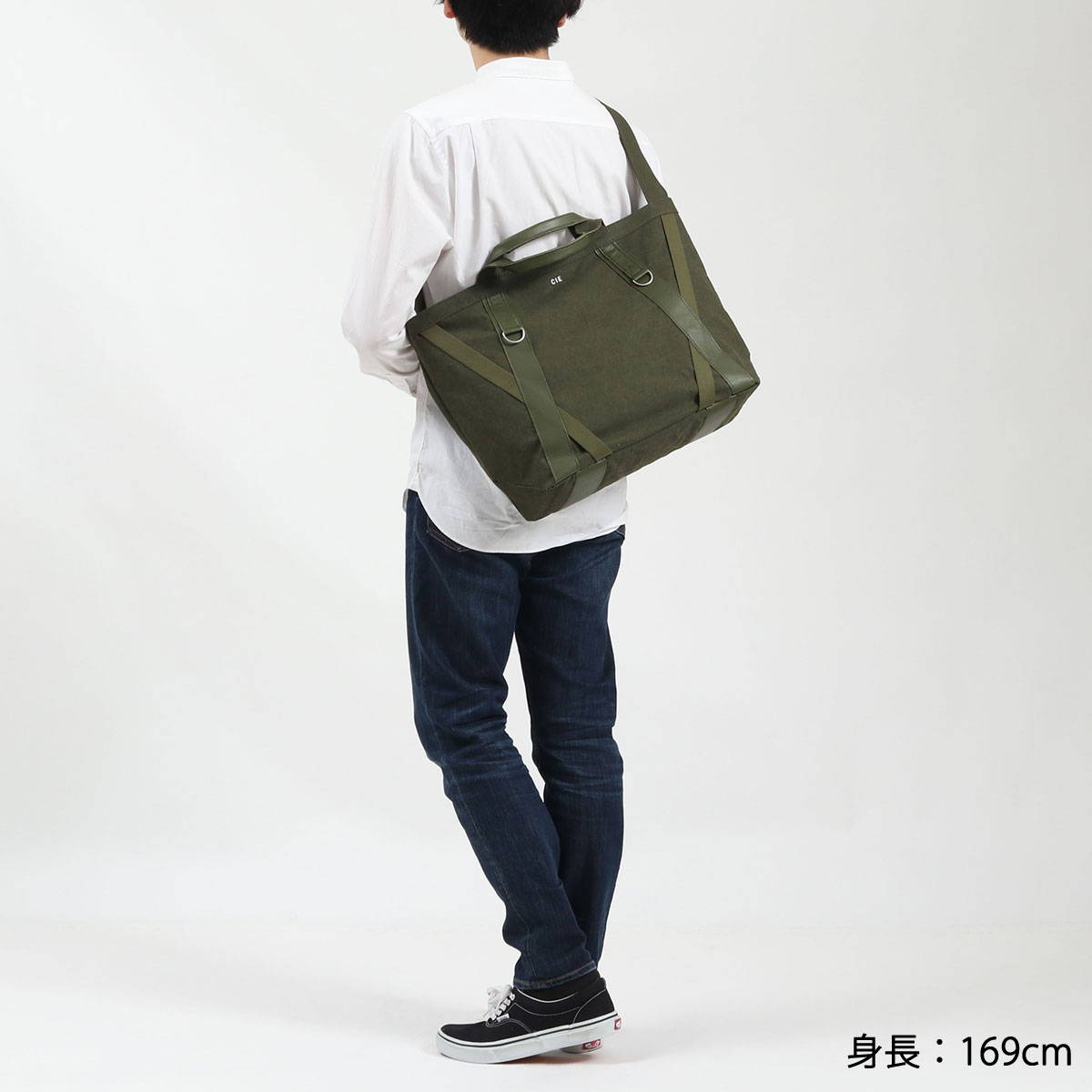 CIE シー DUCK CANVAS TOTE BAG L SIZE GUNMAKU Ver 2WAYトートバッグ