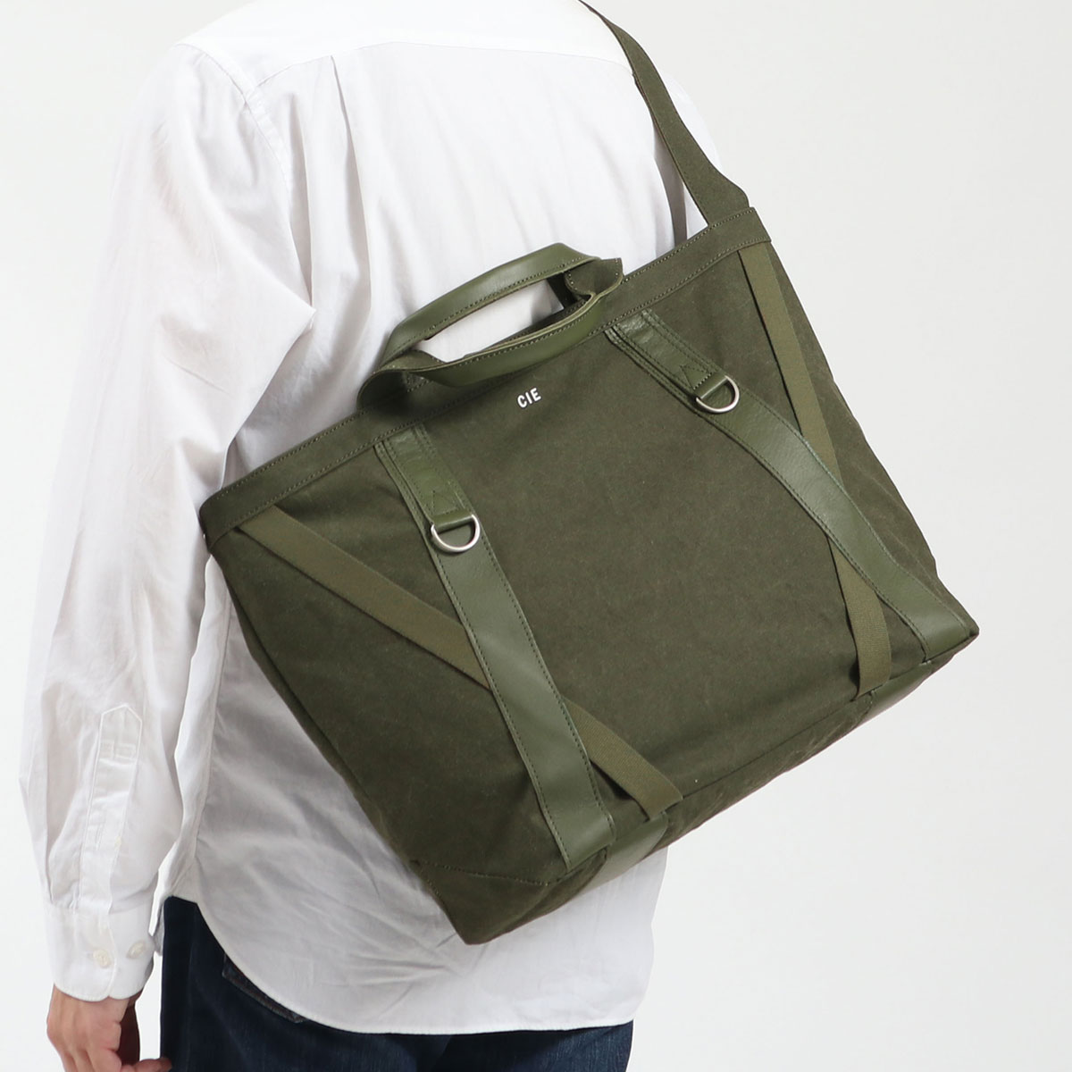 CIE シー DUCK CANVAS TOTE BAG L SIZE GUNMAKU Ver 2WAYトートバッグ  042000｜【正規販売店】カバン・小物の専門店のギャレリアモール