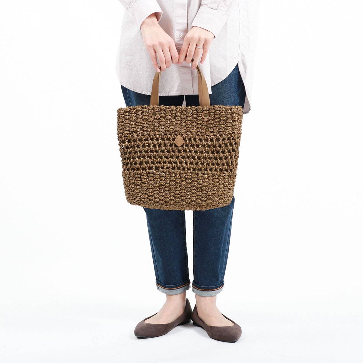 CLEDRAN クレドラン HAND＆WORKS OPEN WORK BASKET ハンド＆ワーク かごバッグ  CL-3379｜【正規販売店】カバン・小物の専門店のギャレリアモール