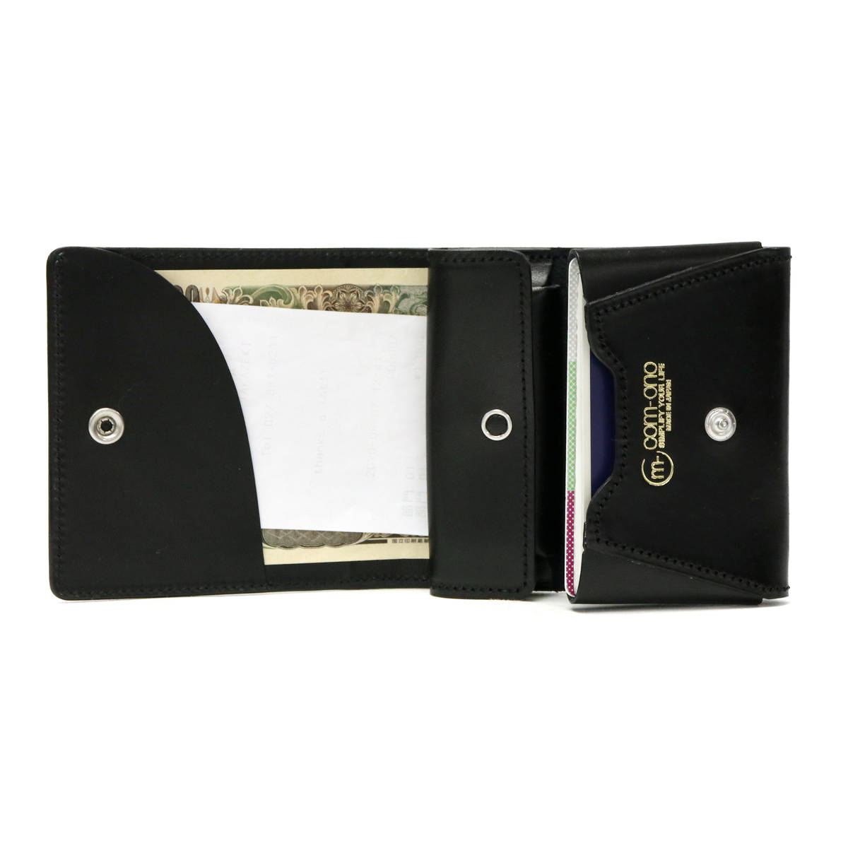 com-ono コモノ Slim Series smart fold wallet 二つ折り財布 SLIM