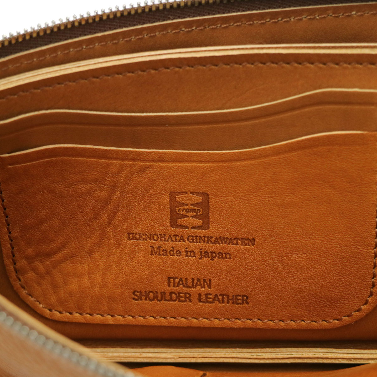 クランプ 財布 CRAMP L字ファスナー長財布 Italian Shrink Leather 本