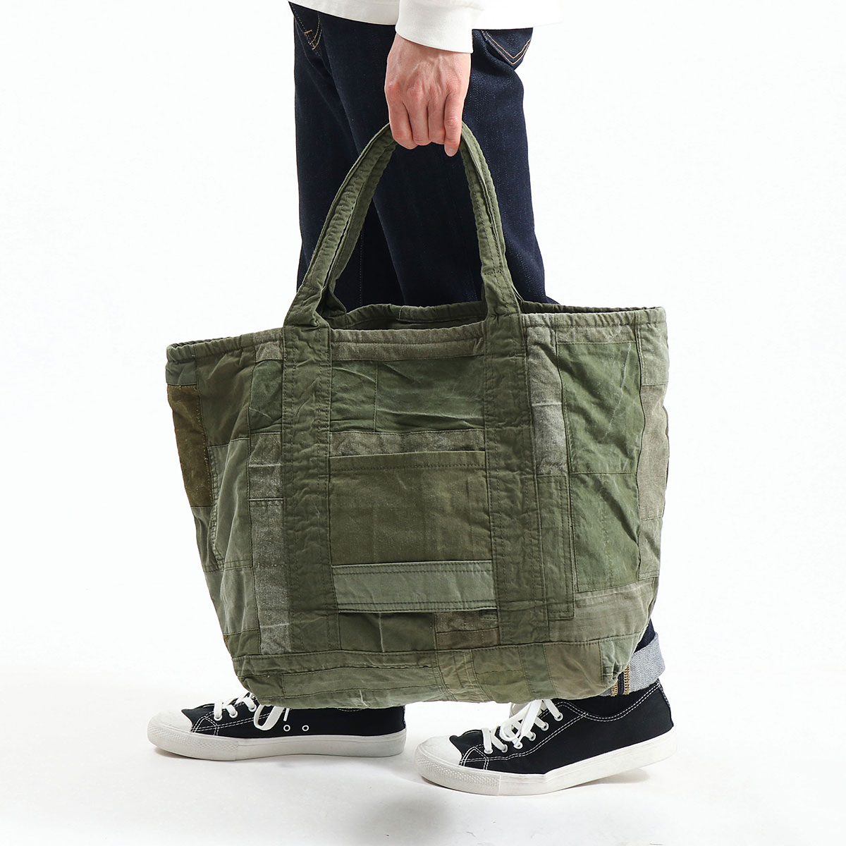 hobo ホーボー CARRY-ALL TOTE L UPCYCLED US ARMY CLOTH 29L HB