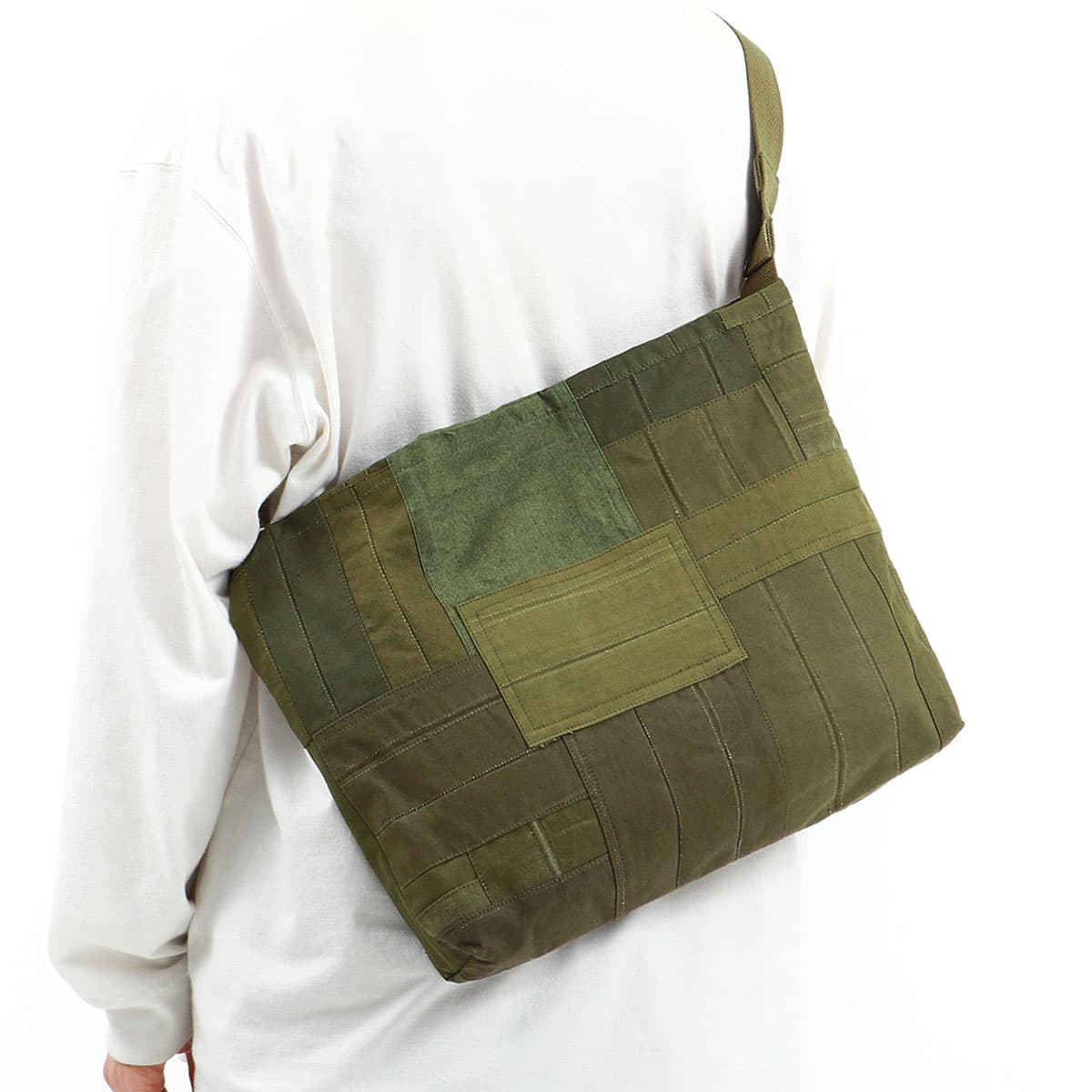 hobo ホーボー DELIVERY BAG UPCYCLED US ARMY CLOTH ショルダーバッグ