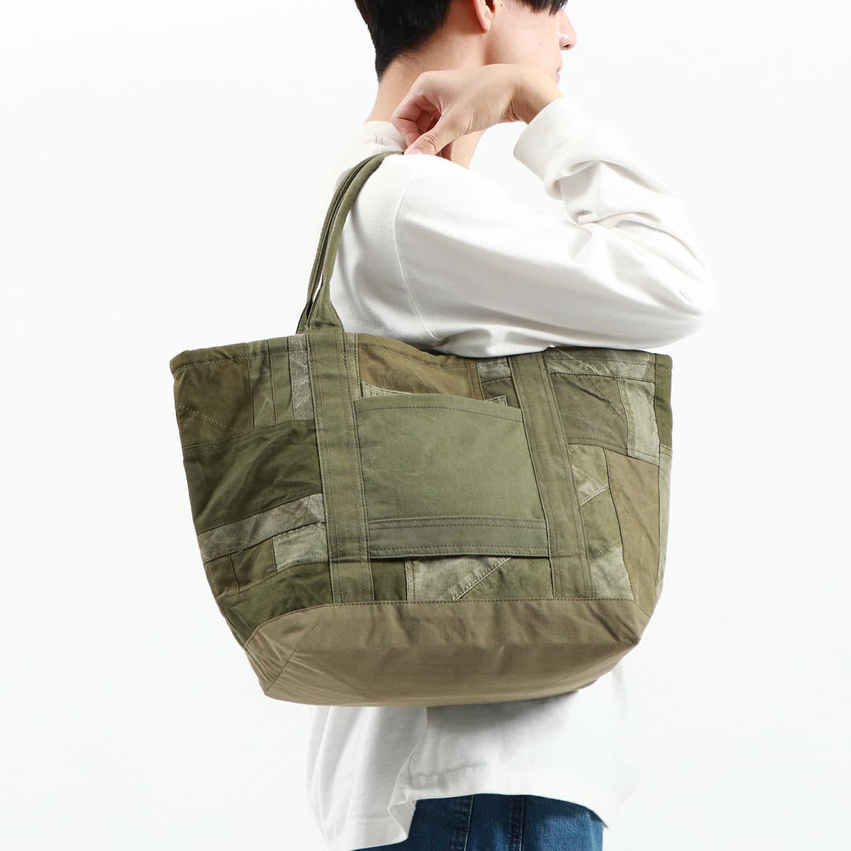 hobo ホーボー CARRY-ALL TOTE M UPCYCLED US ARMY CLOTH トートバッグ