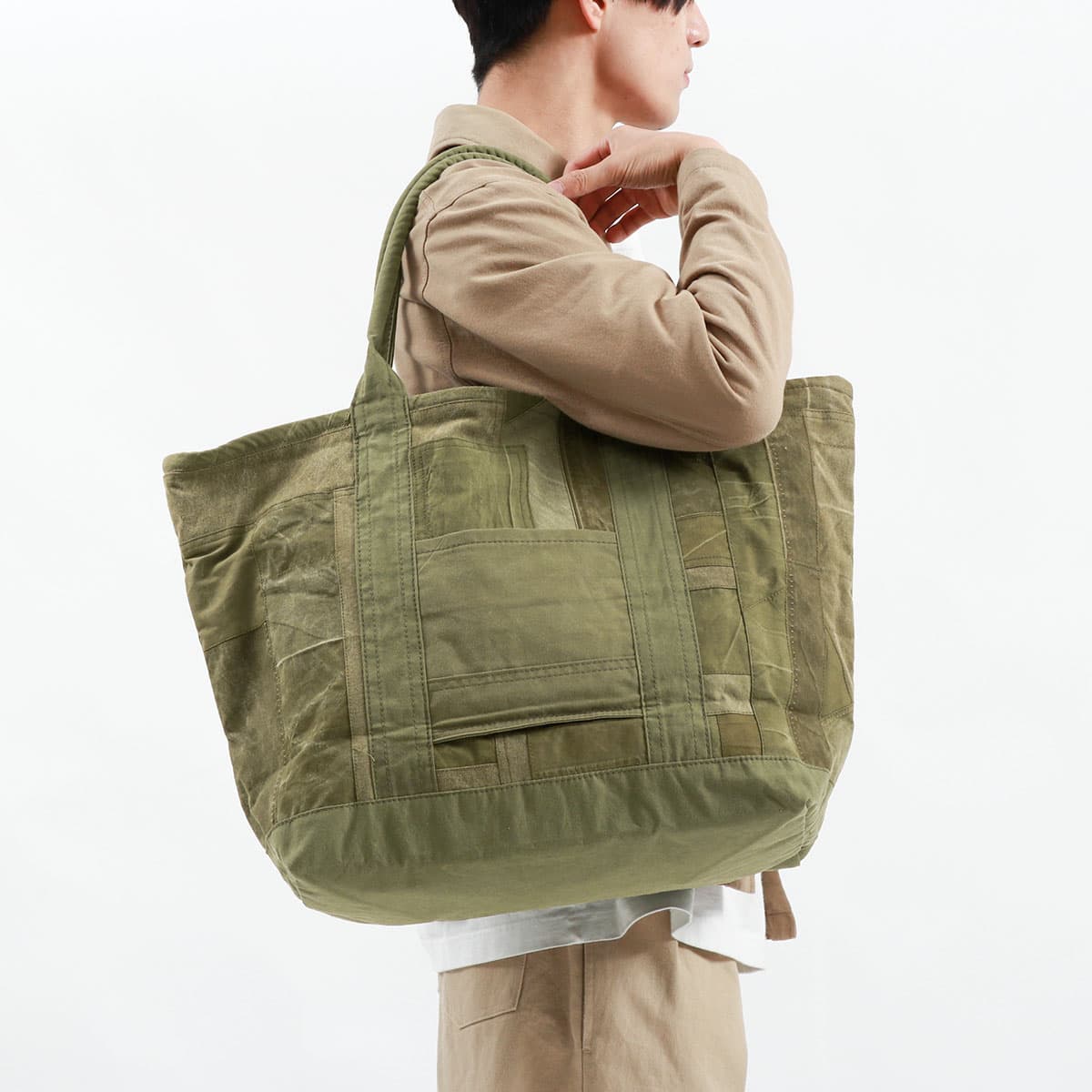 hobo ホーボー CARRY-ALL TOTE L UPCYCLED US ARMY CLOTH トートバッグ