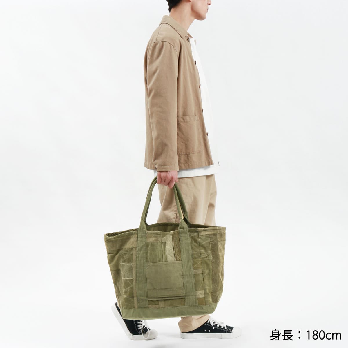 hobo ホーボー CARRY-ALL TOTE L UPCYCLED US ARMY CLOTH トートバッグ 