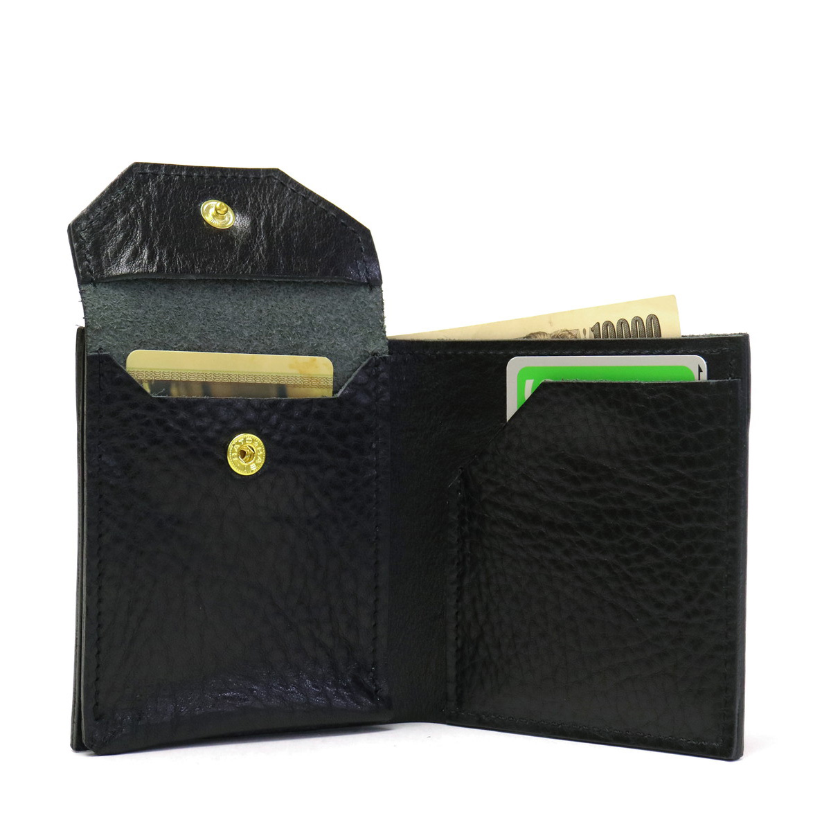 インク 財布 INK 二つ折り財布 小銭入れ HALF WALLET ハーフウォレット TYPE-B シュリンク レザー 革 本革 メンズ レディース  HWB-1A