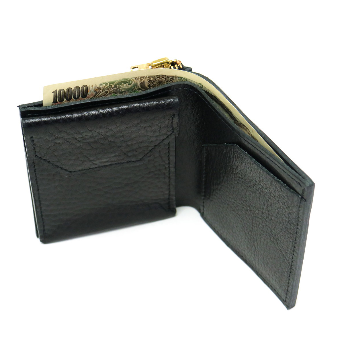 インク 財布 INK 二つ折り財布 小銭入れ HALF WALLET ハーフウォレット TYPE-B シュリンク レザー 革 本革 メンズ レディース  HWB-1A