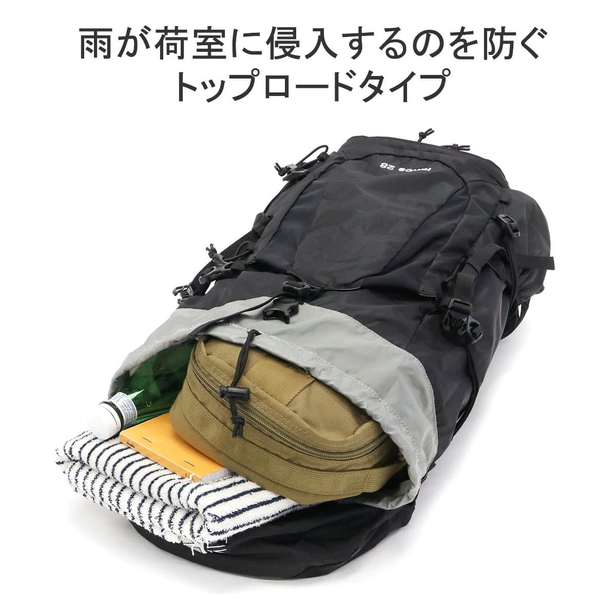 カリマー リュック 大容量 karrimor かぶせリュック フラップ型 登山 アウトドア 28L 多機能 レインカバー付き lancs 28  501172｜【正規販売店】カバン・小物の専門店のギャレリアモール