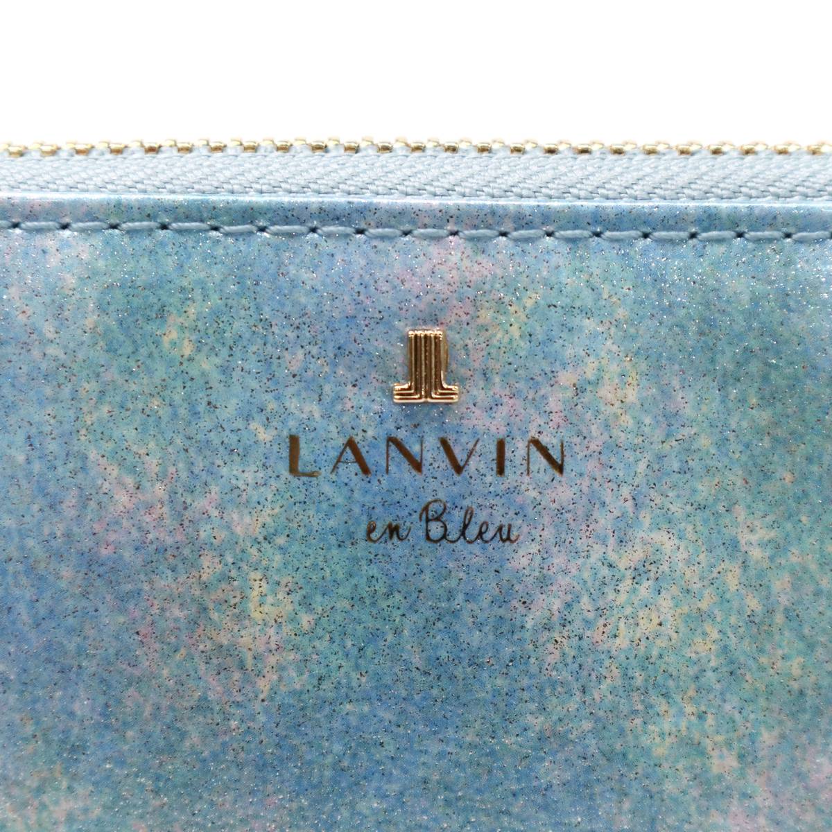 LANVIN en Bleu ランバンオンブルー ルパン ラウンドファスナー長財布