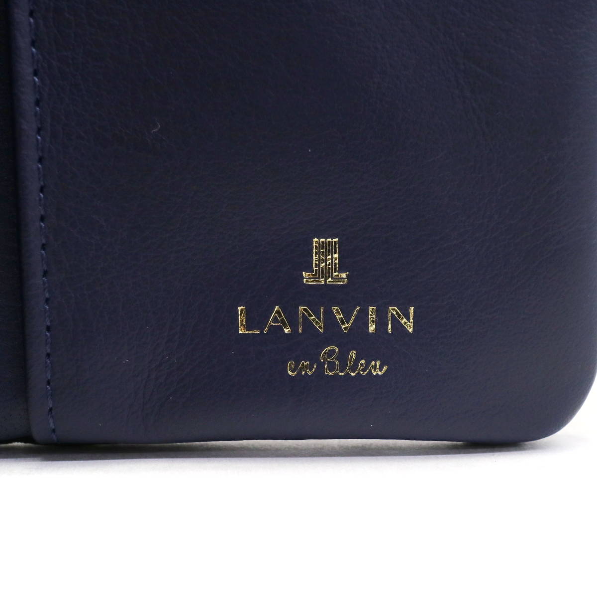 LANVIN en Bleu ランバンオンブルー シャペル 二つ折り財布 480723