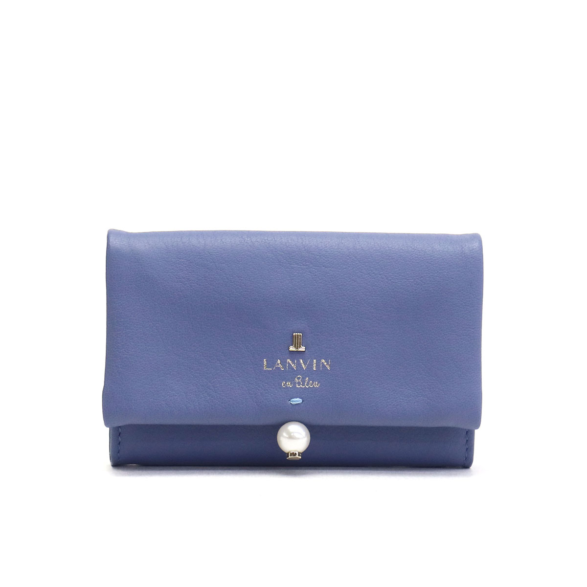 LANVIN en Bleu ランバンオンブルー シャペル 名刺入れ 480725｜【正規