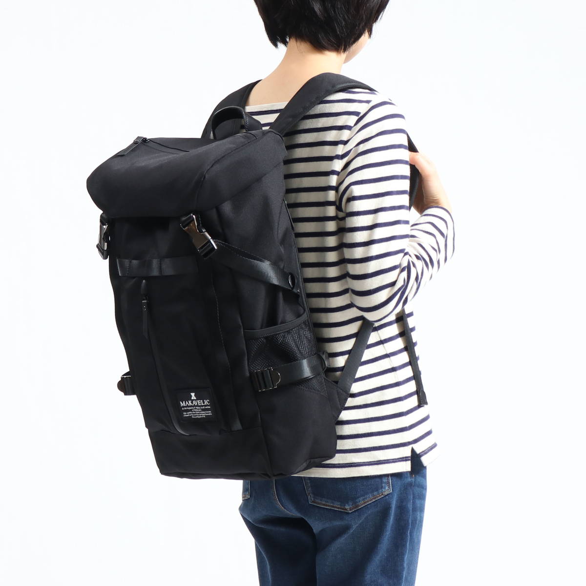 【MAKAVELIC】CHASE DOUBLE LINE BACKPACK