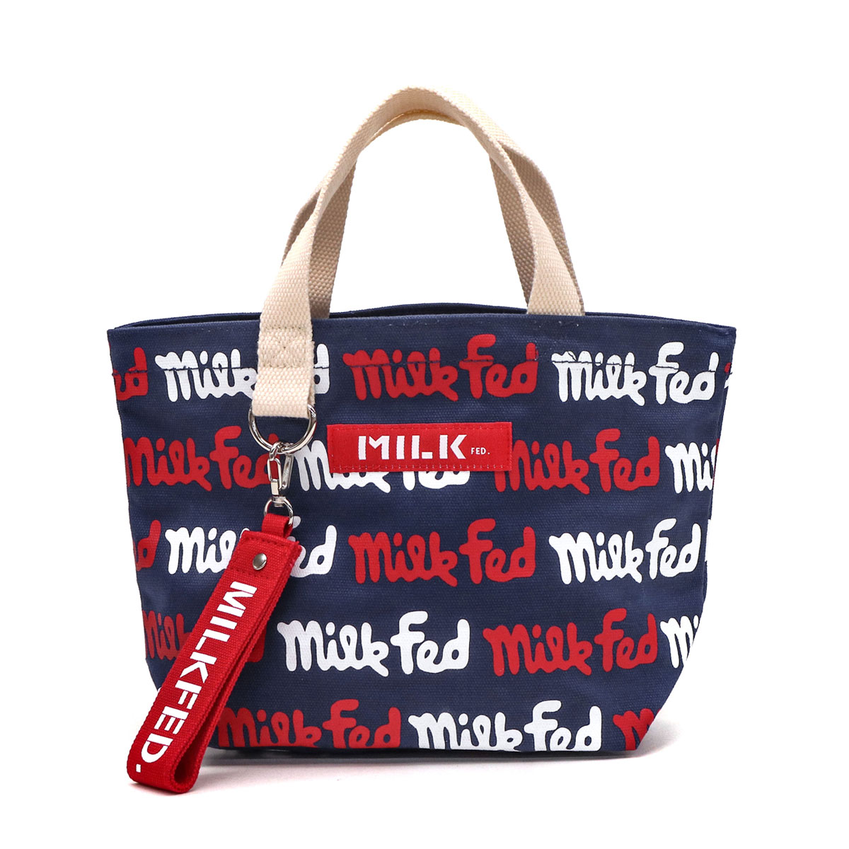 MILKFED. ミルクフェド LOGO PATTERN MINI TOTE トートバッグ