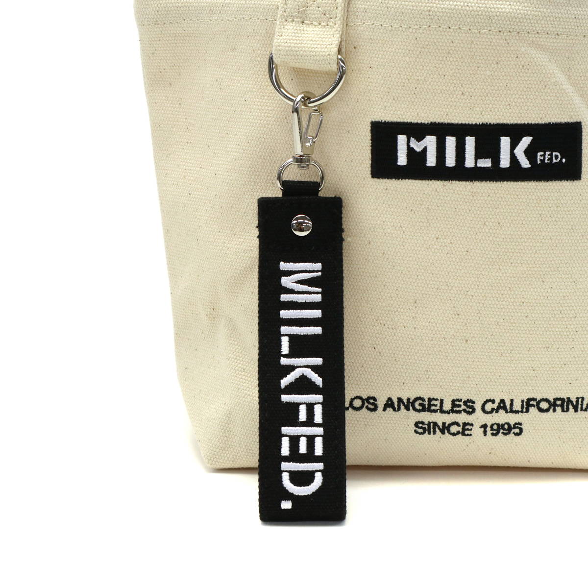 MILKFED. ミルクフェド BAR AND UNDER LOGO LUNCH TOTE トートバッグ