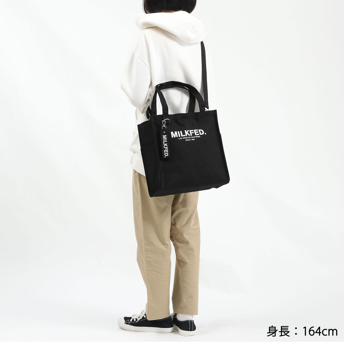 MILKFED. ミルクフェド SQUARE 2WAY SHOULDER BAG 2WAYショルダー