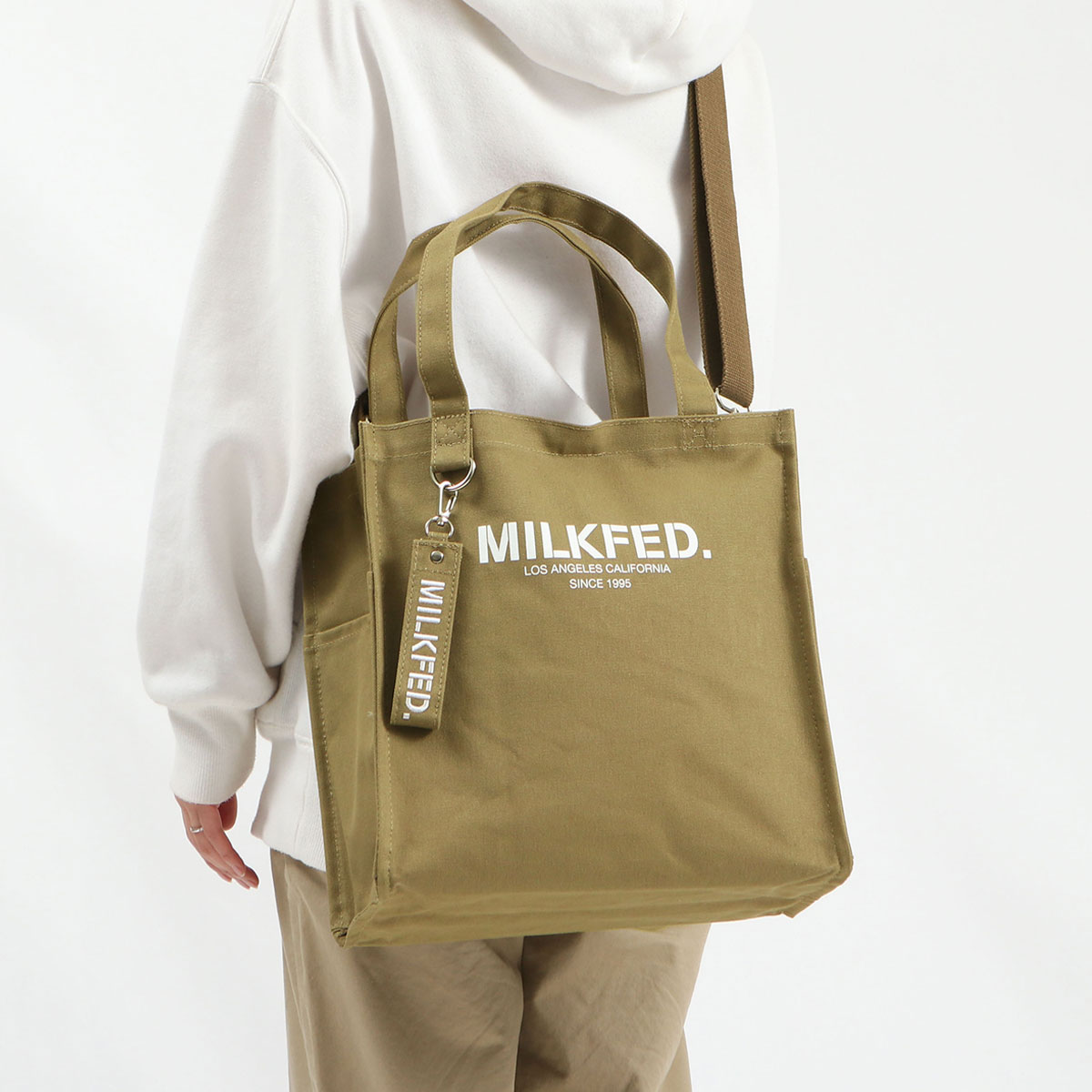 MILKFED. ミルクフェド SQUARE 2WAY SHOULDER BAG 2WAYショルダー