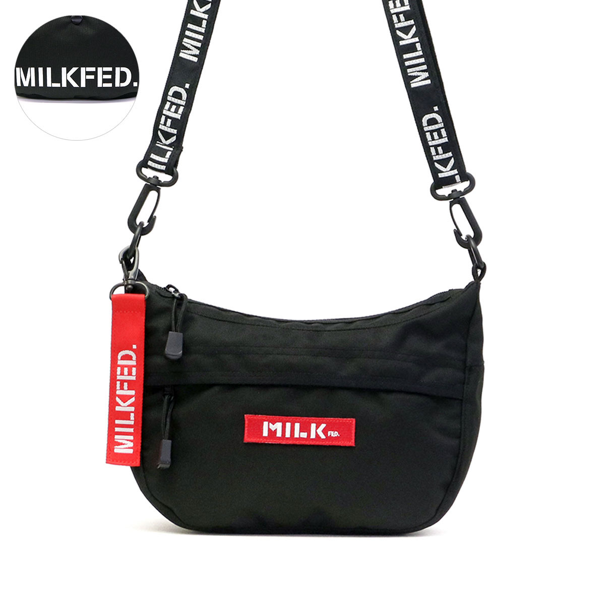 MILKFED. ミルクフェド ROUND SHOULDER BAG SMALL