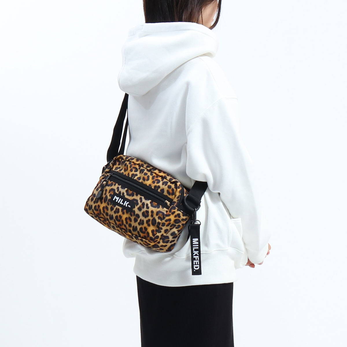 MILKFED. ミルクフェド LEOPARD PRINT SHOULDER BAG ショルダーバッグ