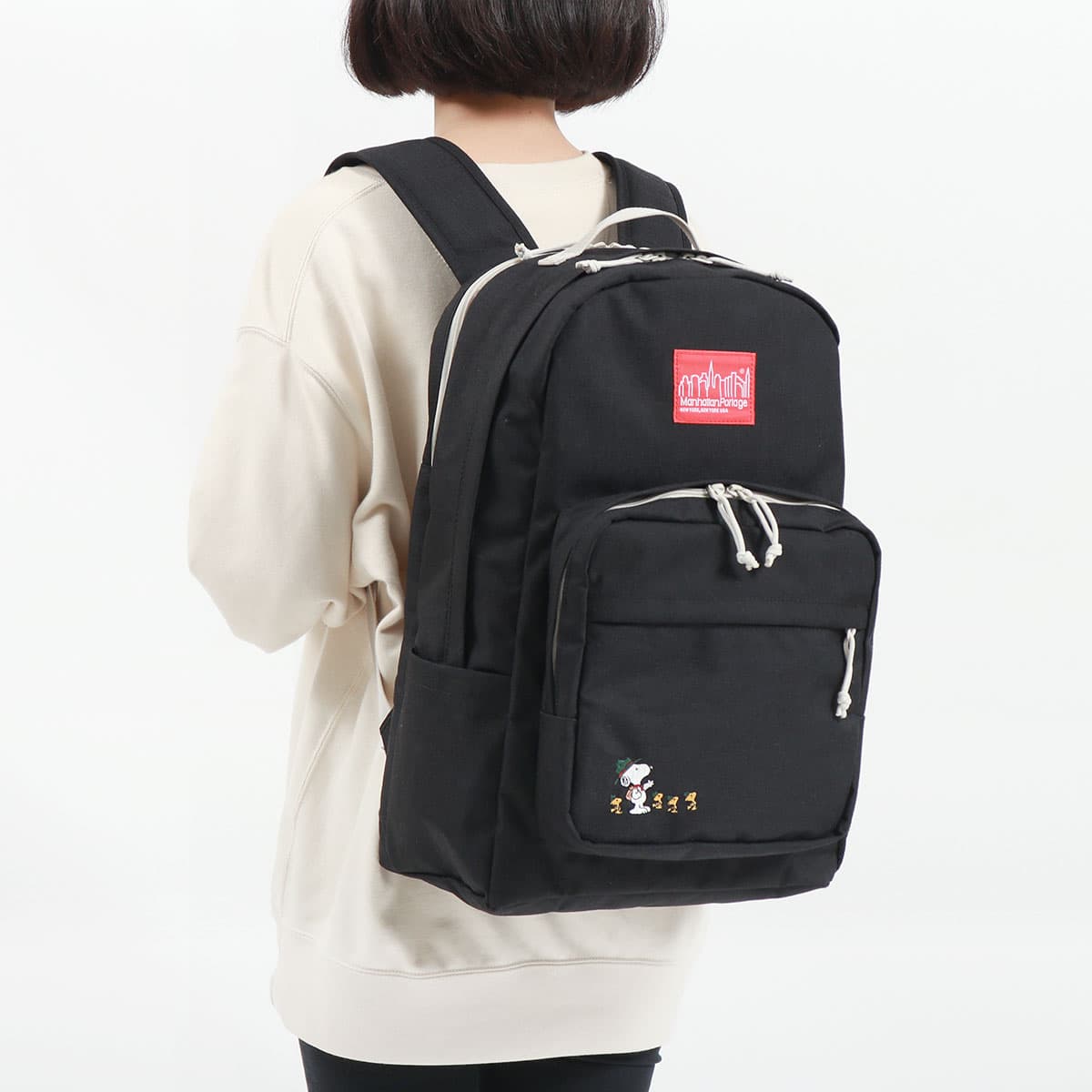 限定品 Manhattan Portage スヌーピー リュック ブラック A4