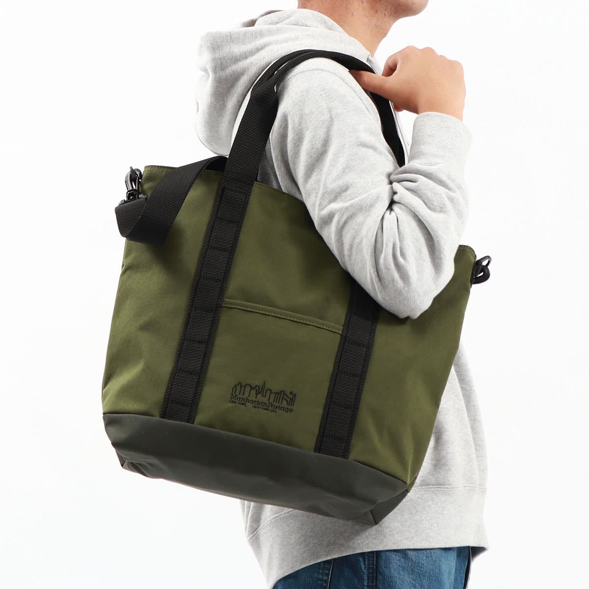 【日本正規品】Manhattan Portage マンハッタンポーテージ Canopy Tote Bag Forest Hills トートバッグ  MP1391-500CDFOREST