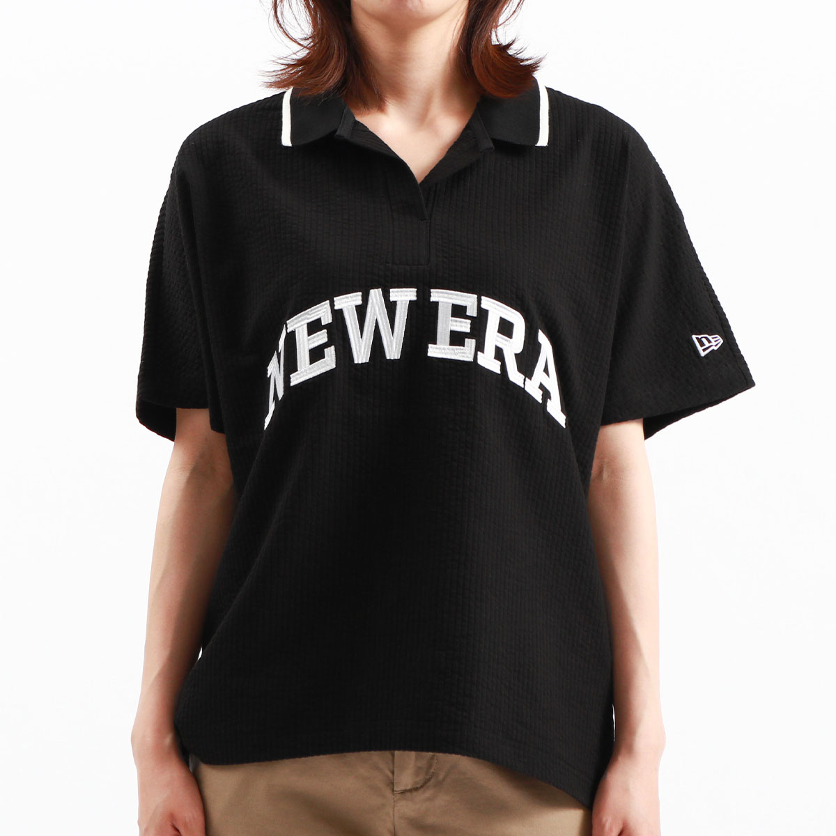 正規取扱店】NEW ERA ニューエラ ゴルフ WOMEN'S 半袖 シアサッカー