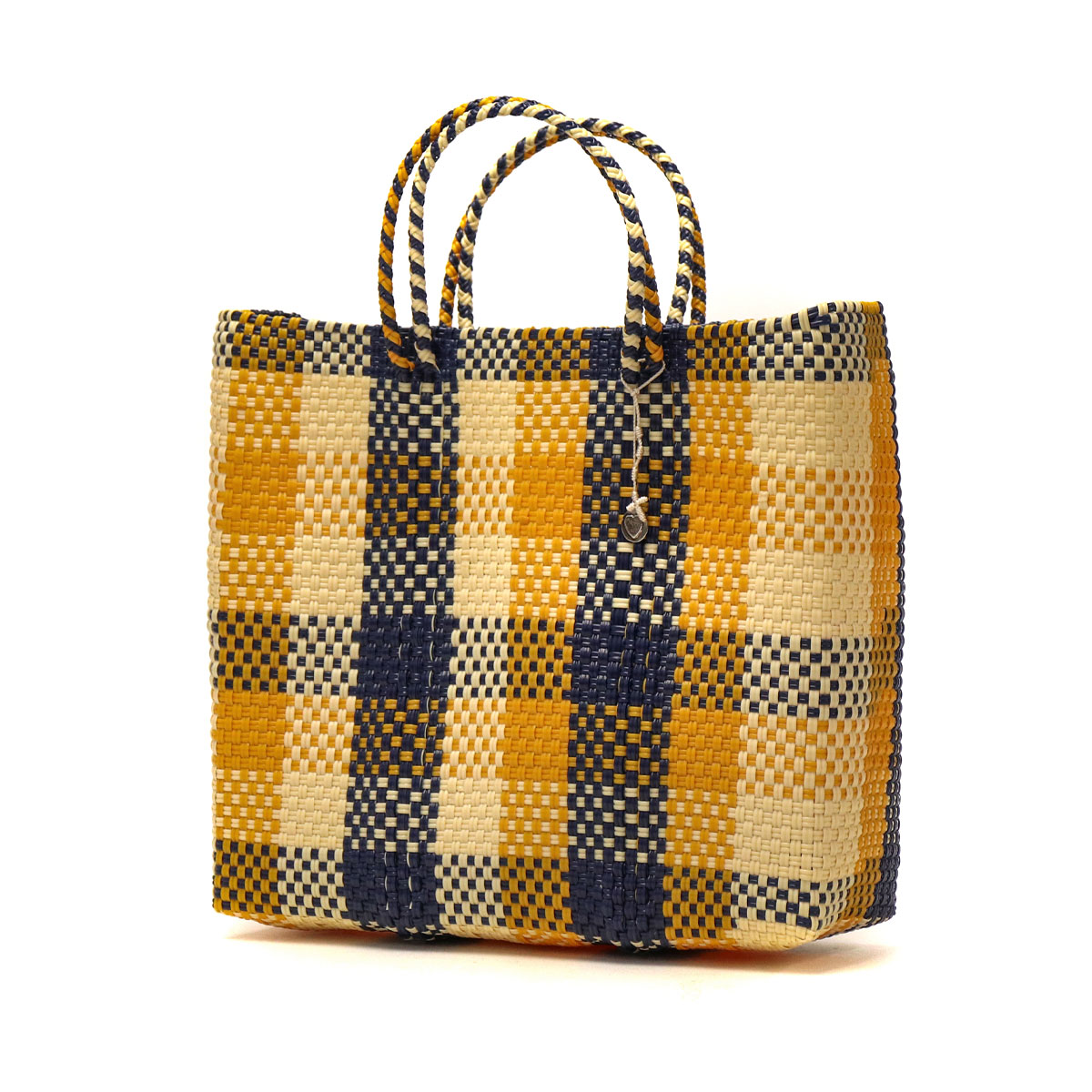 OJO DE MEX オホ デ メックス Plastico CAGO Tote Check S かごバッグ