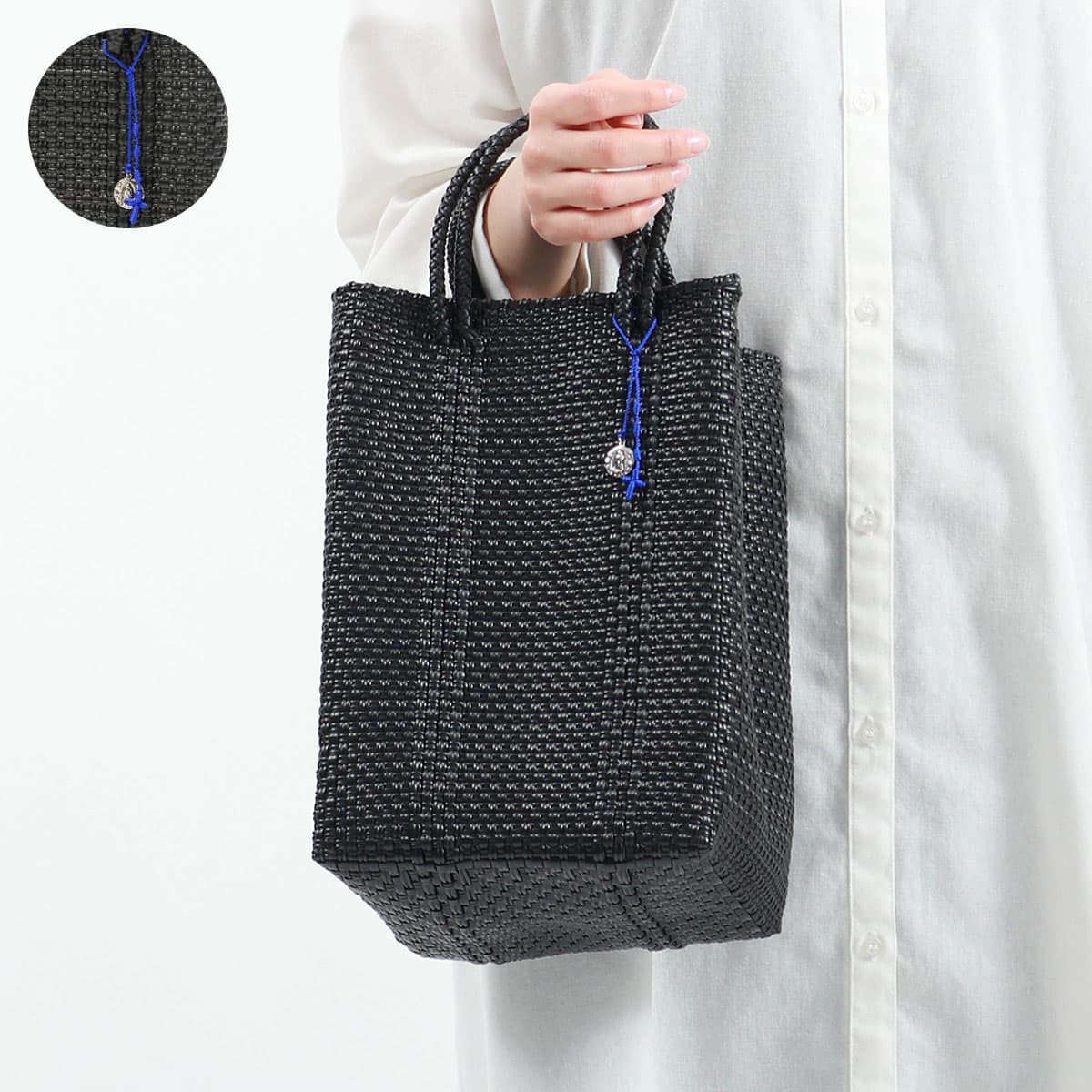 OJO DE MEX オホ デ メックス Plastico CAGO Tote Square かごバッグ