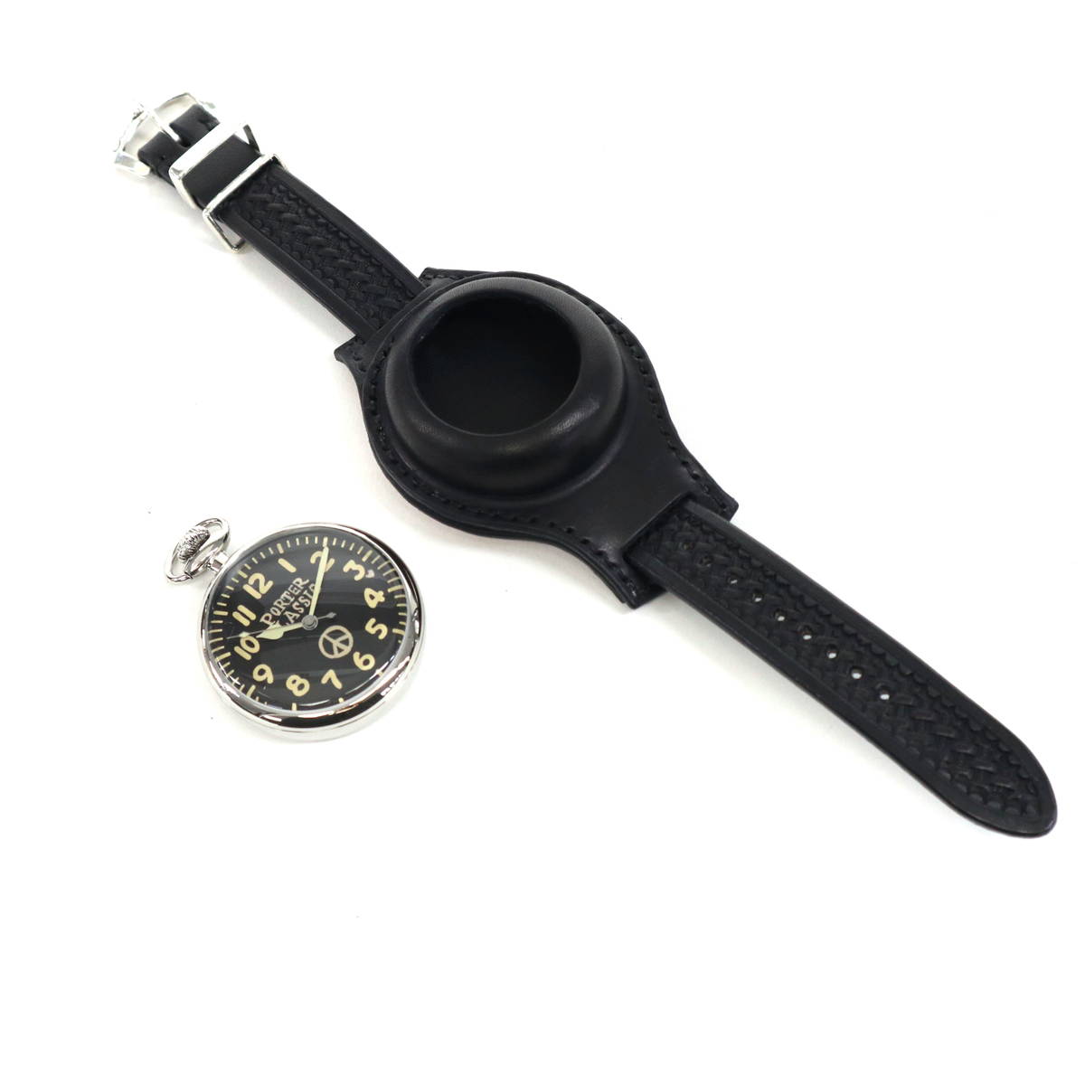 Porter Classic ポータークラシック BLACK FACE POCKET WATCH W PC-013