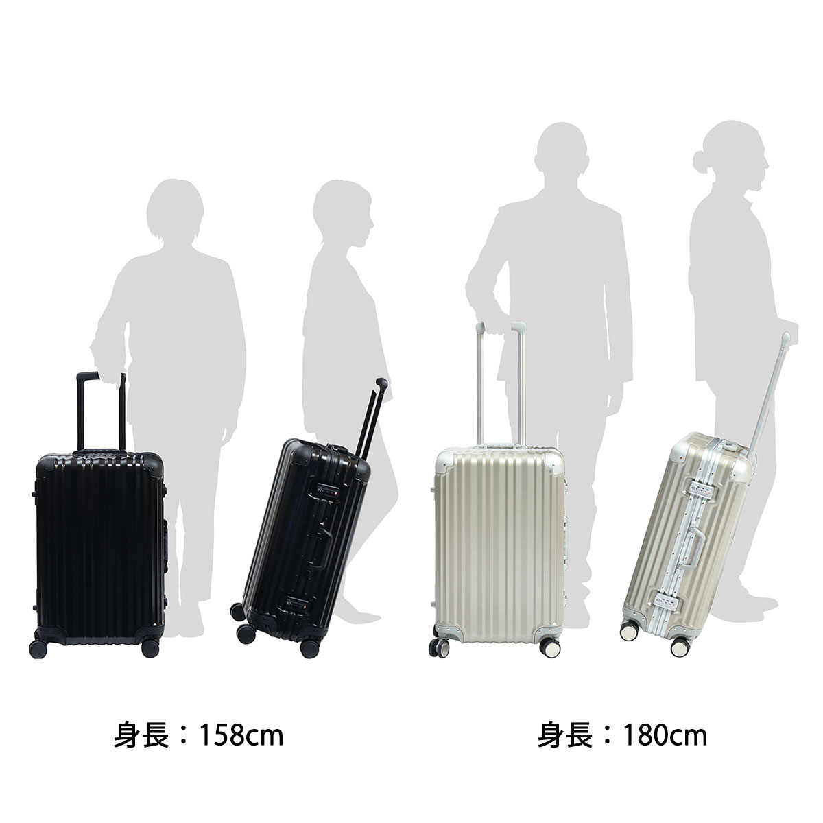 スーツケース容量41〜60Lリカルド Aileron Vault 24-inch Spinner Suitc