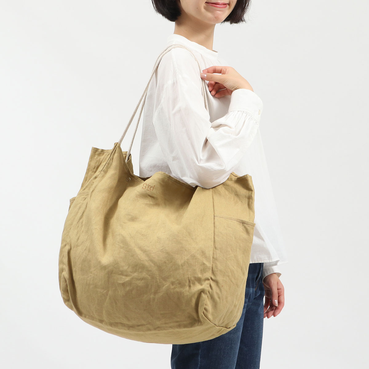 STANDARD SUPPLY スタンダードサプライ DAILY LINEN TOTE L｜【正規