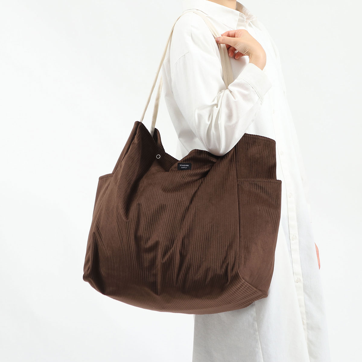 STANDARD SUPPLY スタンダードサプライ DAILY CORDUROY TOTE L｜【正規